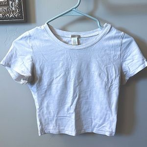 Bozzolo White Cropped Tee Size Small